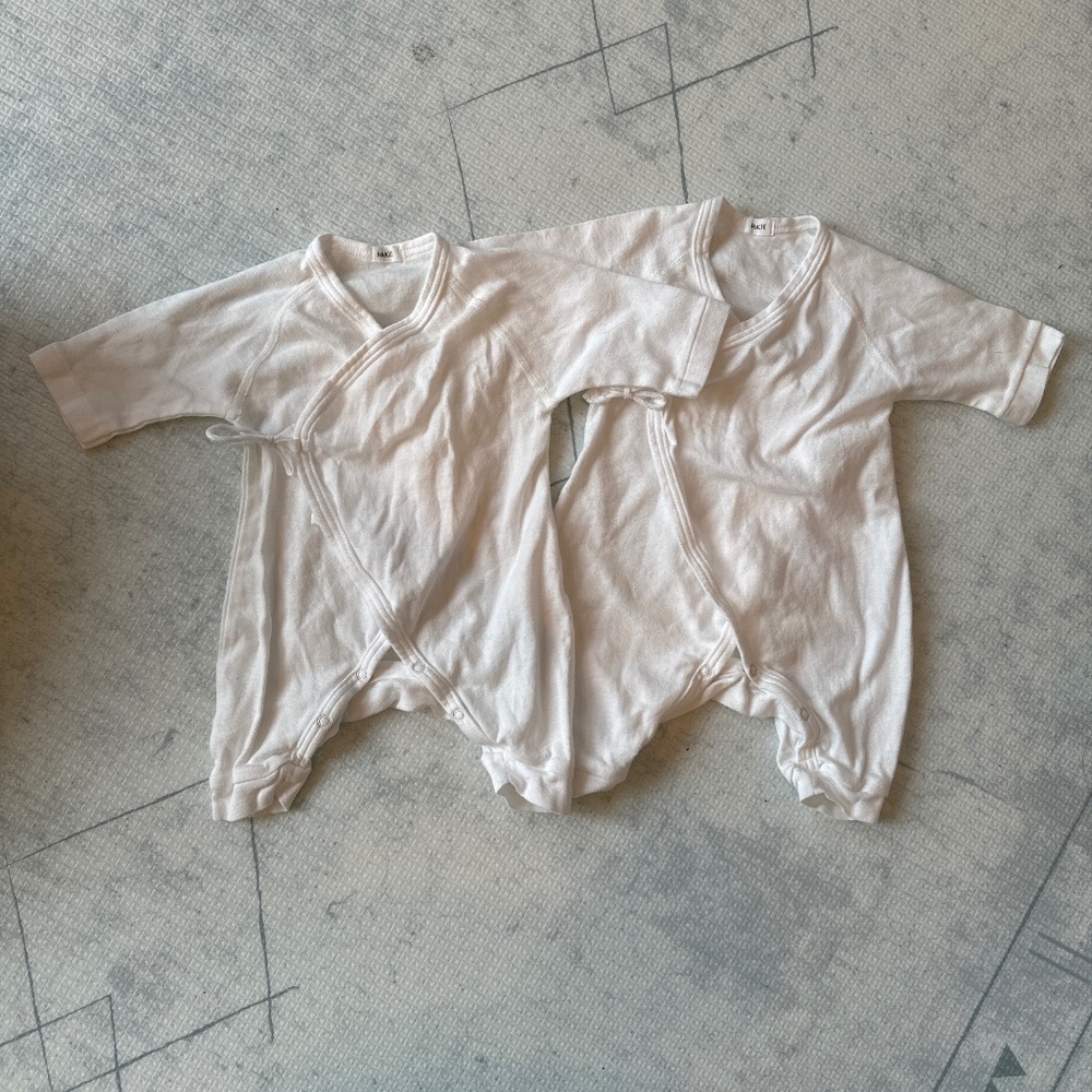 2 Baby Kimono Onesies